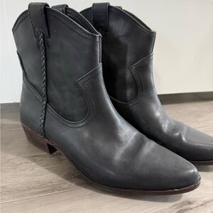 MIA Black Western Ankle Booties